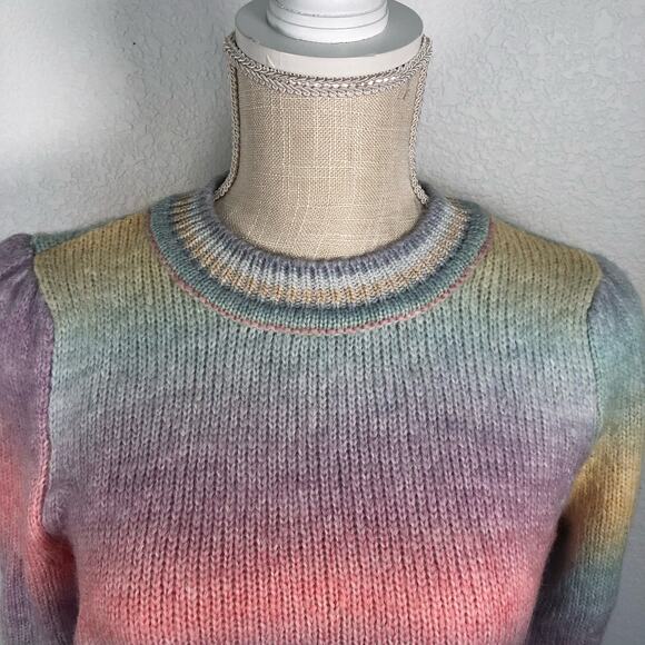 Charter Club Sugar Rush Rainbow Ombre Sweater -XS - Picture 7 of 8